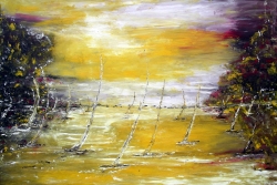luce dorata sulle vele 